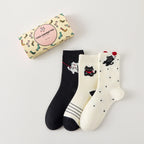Lot De 3 Chaussettes Hautes Chat & Ballon