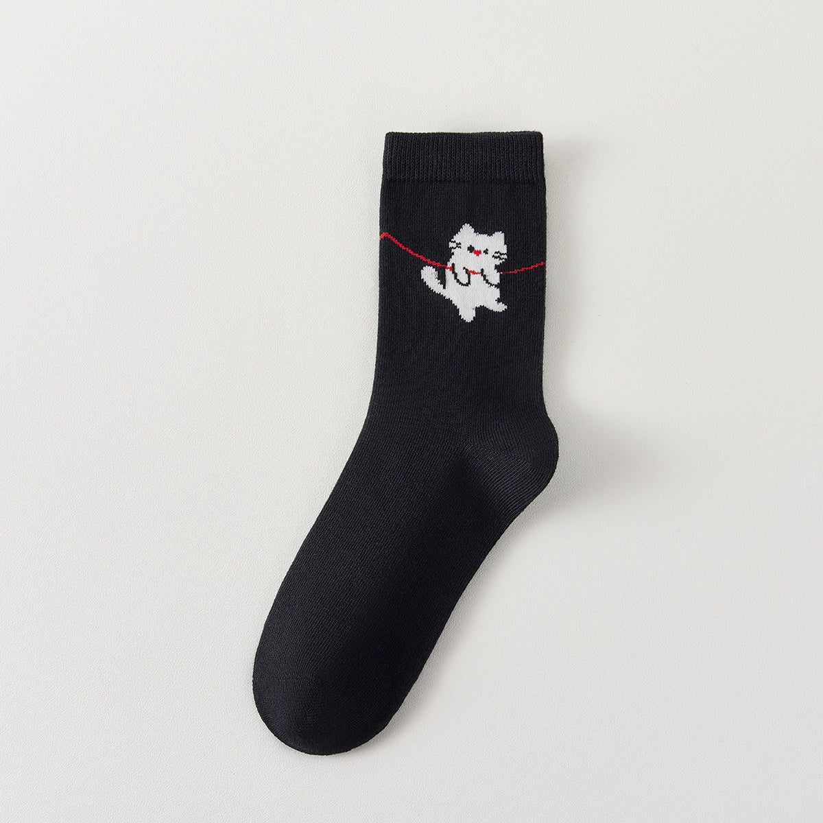 Lot De 3 Chaussettes Hautes Chat & Ballon
