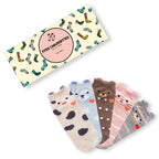 Lot de chaussettes animaux oreilles en relief 