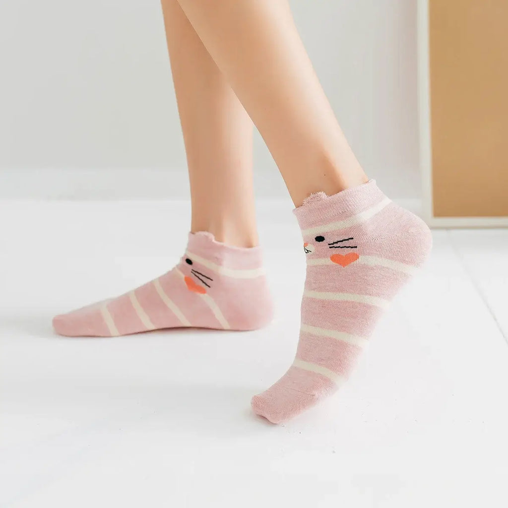 Lot de chaussettes animaux oreilles en relief 