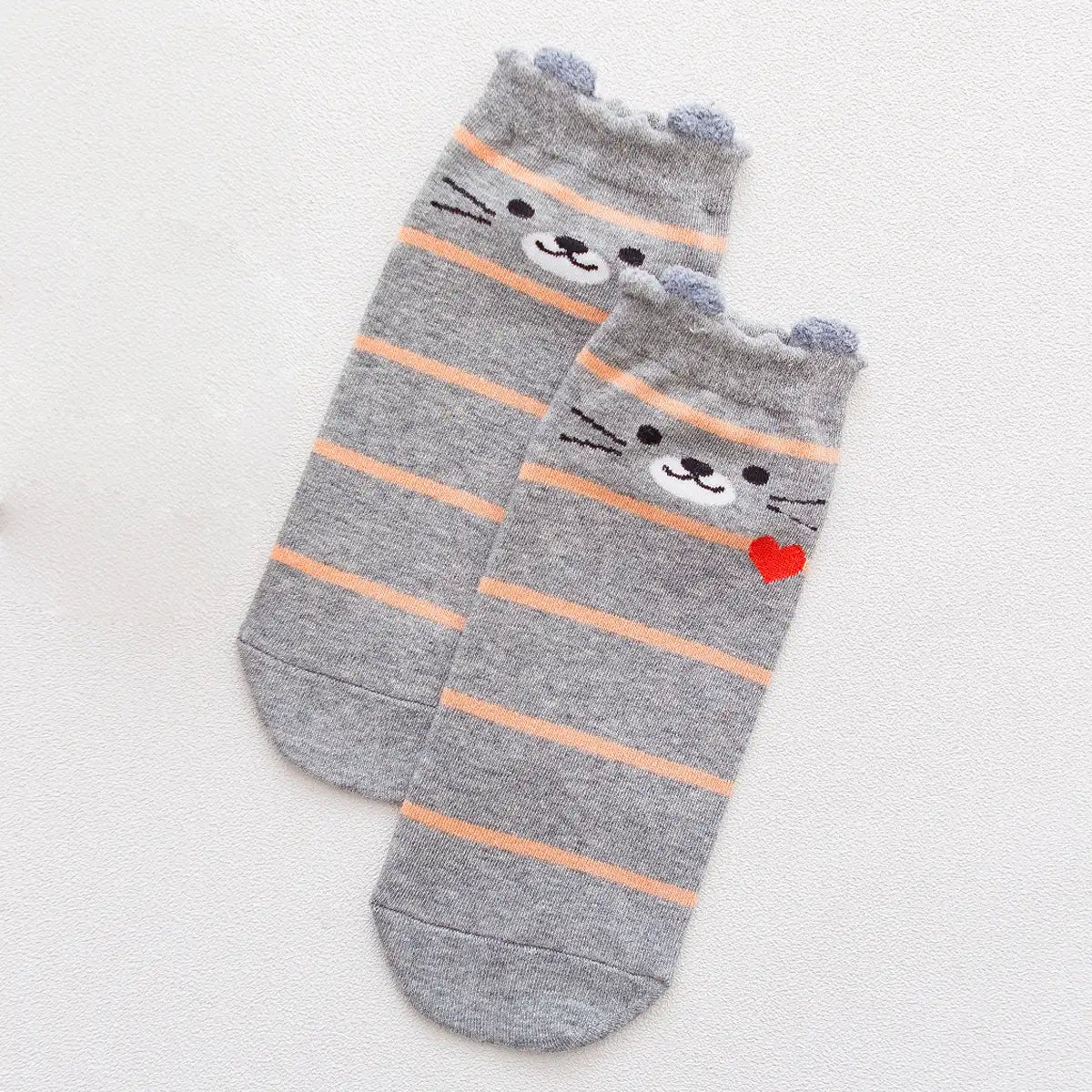 Lot de chaussettes animaux oreilles en relief 