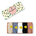Coffrets Chaussettes en coton à languette cœur doré pour femme | Chaussettes confortables et élégantes | Idéales pour le quotidien ou les occasions spéciales | Disponibles en plusieurs couleurs