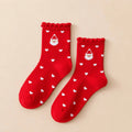 Chaussettes Coeur Noël & Volant