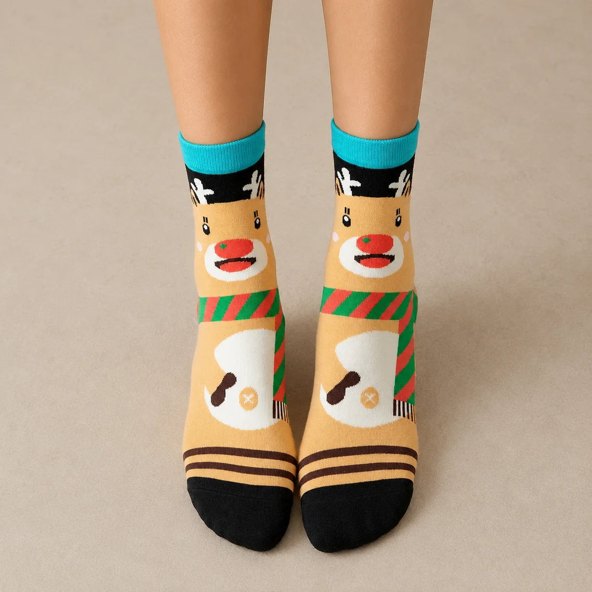 Lot De 4 Chaussettes Hautes Costume Noël