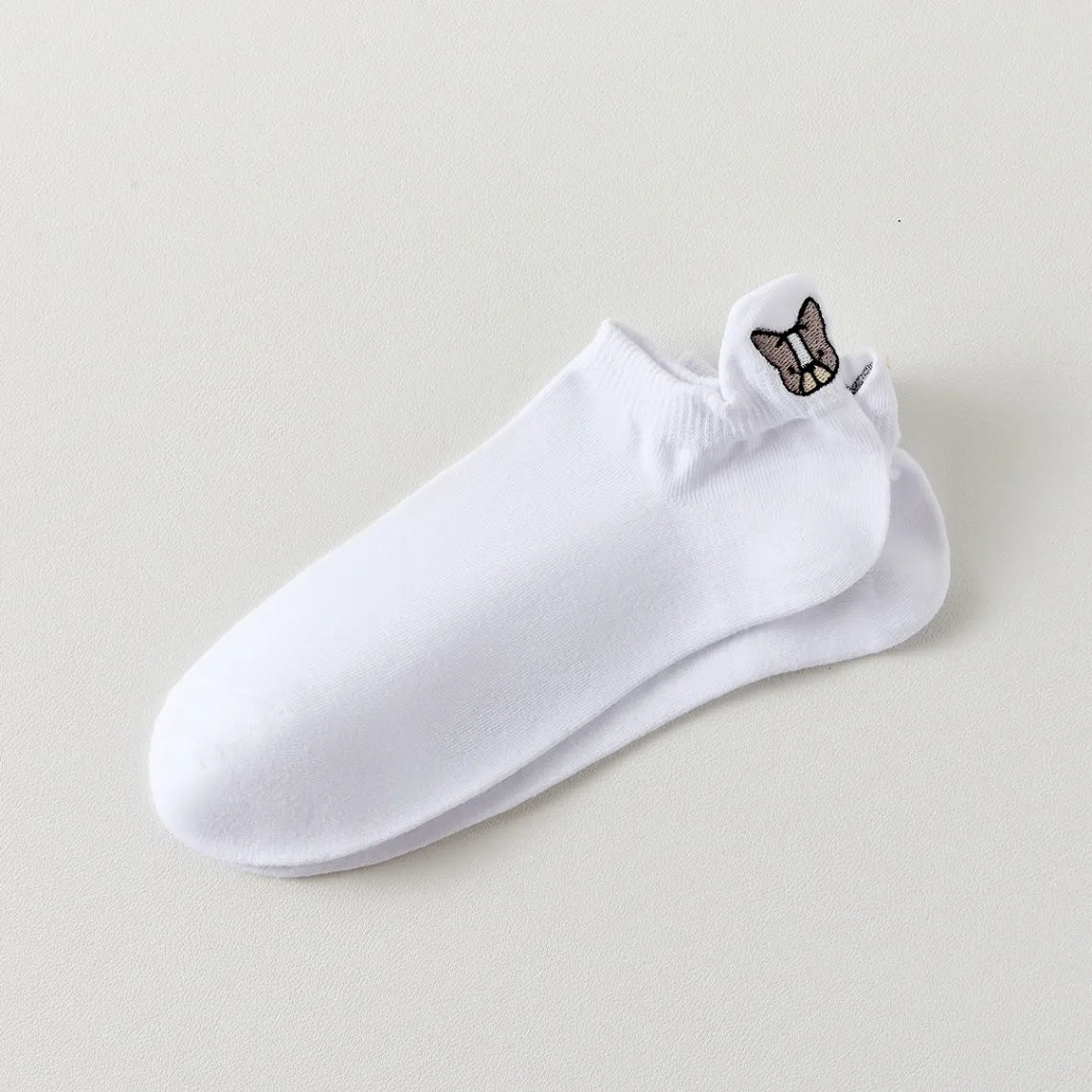 Chaussettes en coton à languette chien pour femme | Chaussettes confortables et élégantes | Idéales pour le quotidien ou les occasions spéciales | Disponibles en plusieurs couleurs 
