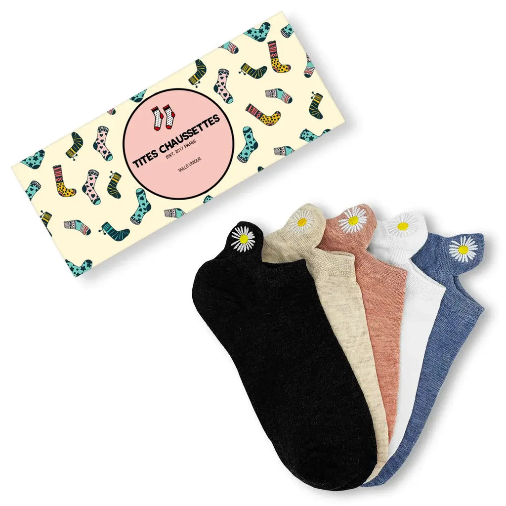 Chaussettes en coton à languette fleur pour femme | Chaussettes douces et respirantes | Fabriquées à partir de matériaux de haute qualité | Un cadeau parfait pour les femmes de tous âges