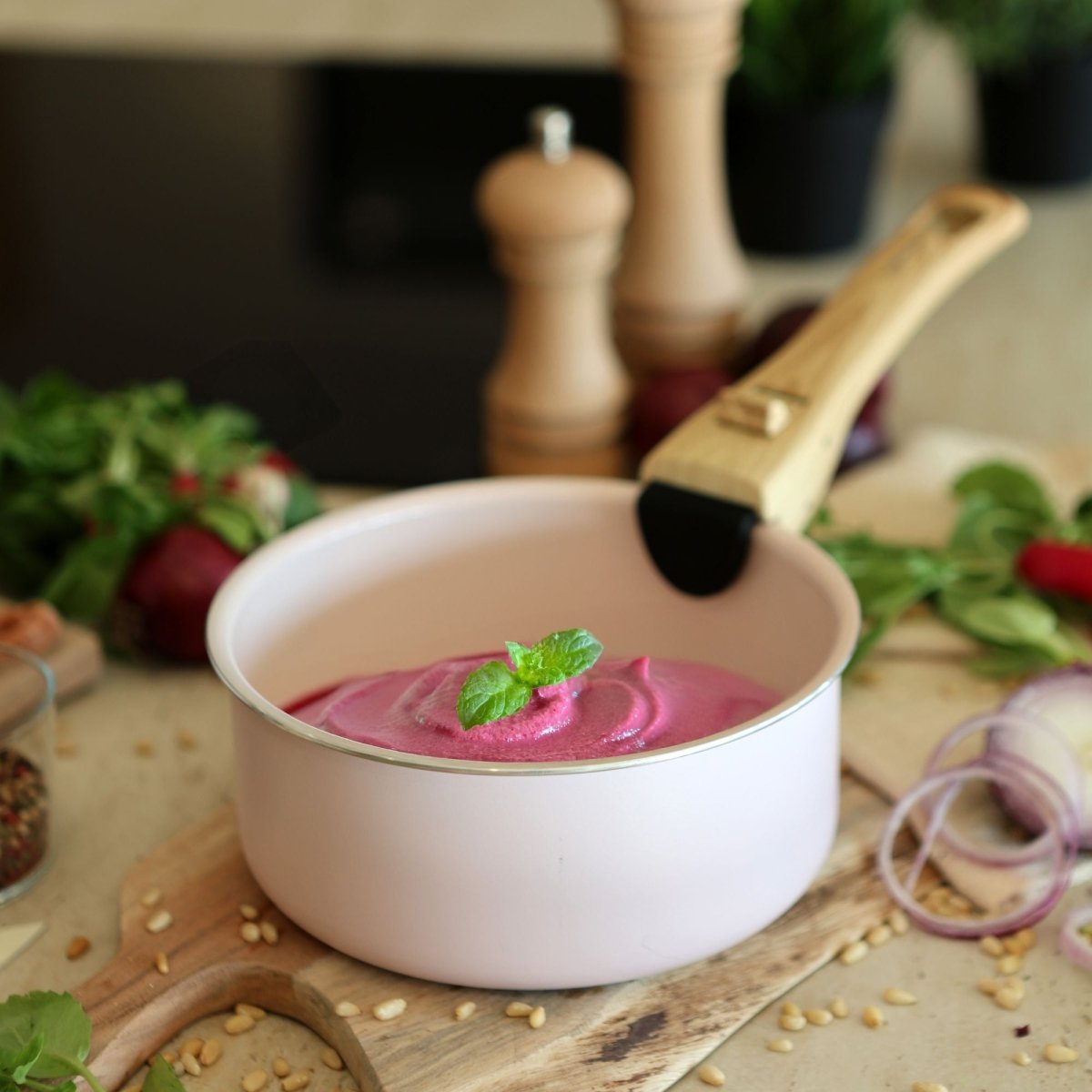 Colorama - Set of 2 Saucepans with Handle - Aluminium - 16/18 cm