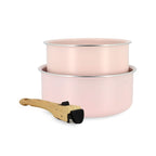 Colorama - Set of 2 Saucepans with Handle - Aluminium - 16/18 cm
