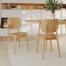 Set of 2 Clyde Chairs - Light Brown