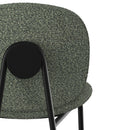 Chaise pour îlot central Iris en tissu bouclé vert kaki 63,5 cm (lot de 2)
