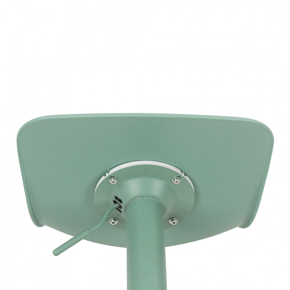 Heribo - Lot De 2 Chaises De Bar Réglables H58 - Plastique & Métal - Vert