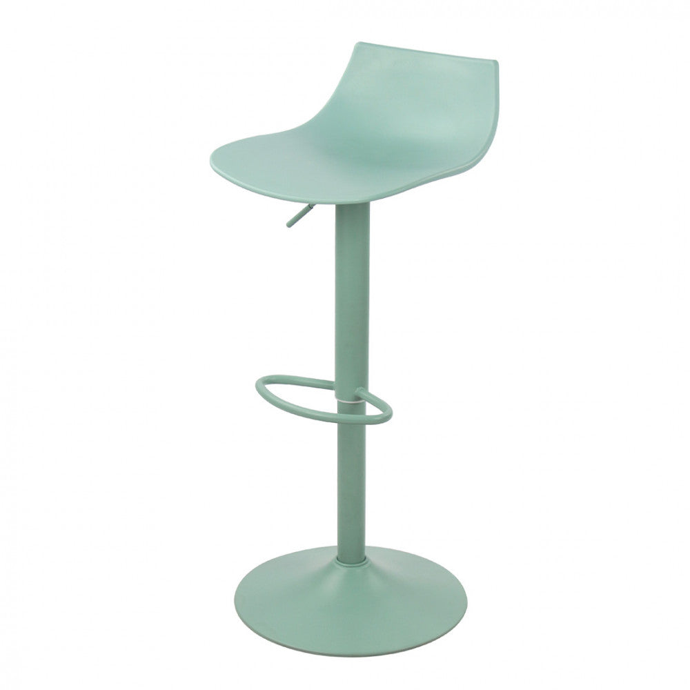 Heribo - Lot De 2 Chaises De Bar Réglables H58 - Plastique & Métal - Vert