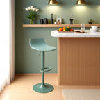 Heribo - Lot De 2 Chaises De Bar Réglables H58 - Plastique & Métal - Vert