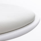 Tebar - Set di 2 Sgabelli da Bar Regolabili H61 - Similpelle e Metallo - Bianco
