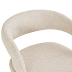 Romy - Lote de 2 taburetes de bar - Tela - Beige jaspeado