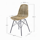 Set of 2 Tiptur Chairs - Brown
