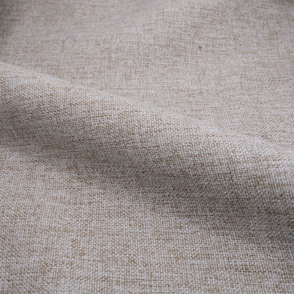 Pipo - Conjunto de 2 Sillas de Tela Beige y Patas de Metal