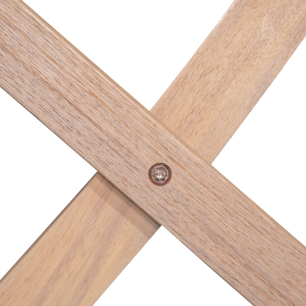 Lina - Lote de 2 sillas plegables de jardín - Madera - Madera clara