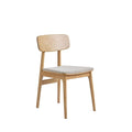 Orr - Lote de 2 sillas - Tela y madera - Beige