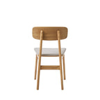 Orr - Lote de 2 sillas - Tela y madera - Beige
