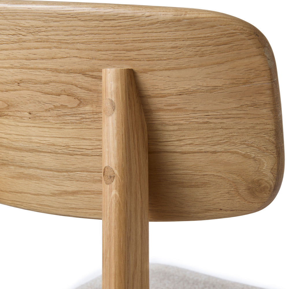 Orr - Lote de 2 sillas - Tela y madera - Beige