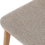 Orr - Lote de 2 sillas - Tela y madera - Beige
