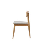 Orr - Lote de 2 sillas - Tela y madera - Beige