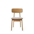 Orr - Lote de 2 sillas - Tela y madera - Beige