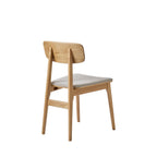 Orr - Lote de 2 sillas - Tela y madera - Beige