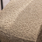 Soren - Lot De 2 Chaises - Tissu Bouclette & Métal - Beige chiné