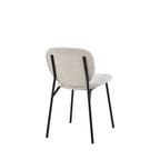 Dalby - Set of 2 Chairs - Fabric and Metal - Mottled Ecru