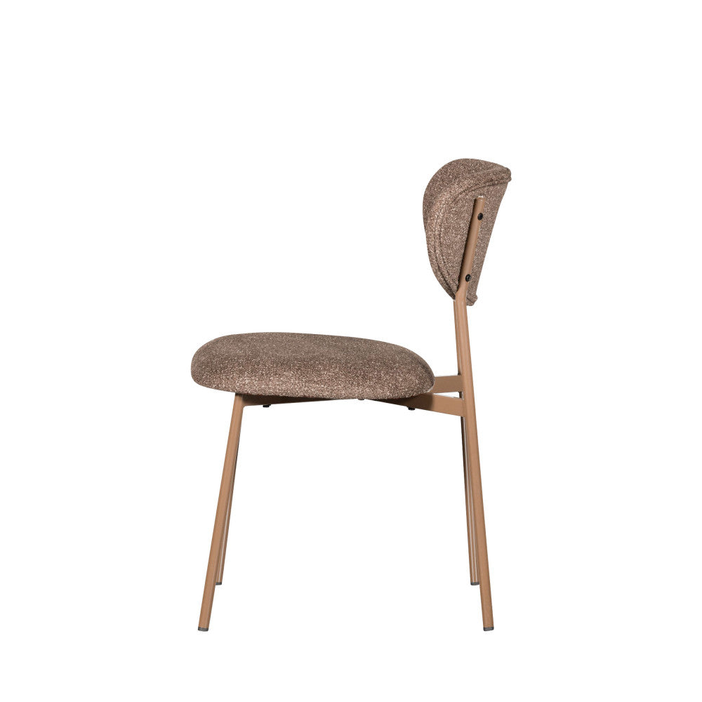 Valor - Set of 2 Chairs - Fabric and Metal - Taupe