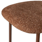 Valor - Set of 2 Chairs - Fabric and Metal - Brown