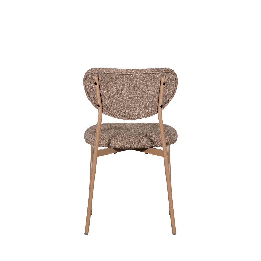 Valor - Set of 2 Chairs - Fabric and Metal - Taupe