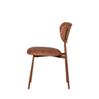 Valor - Set of 2 Chairs - Fabric and Metal - Brown
