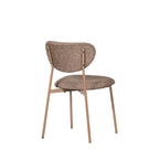 Valor - Set of 2 Chairs - Fabric and Metal - Taupe