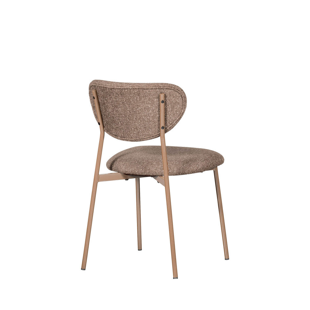 Valor - Set of 2 Chairs - Fabric and Metal - Taupe
