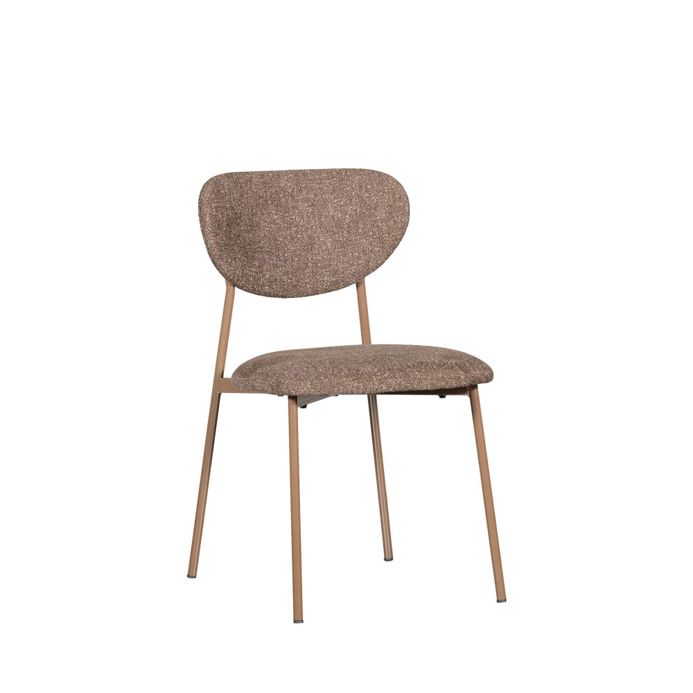Valor - Set of 2 Chairs - Fabric and Metal - Taupe