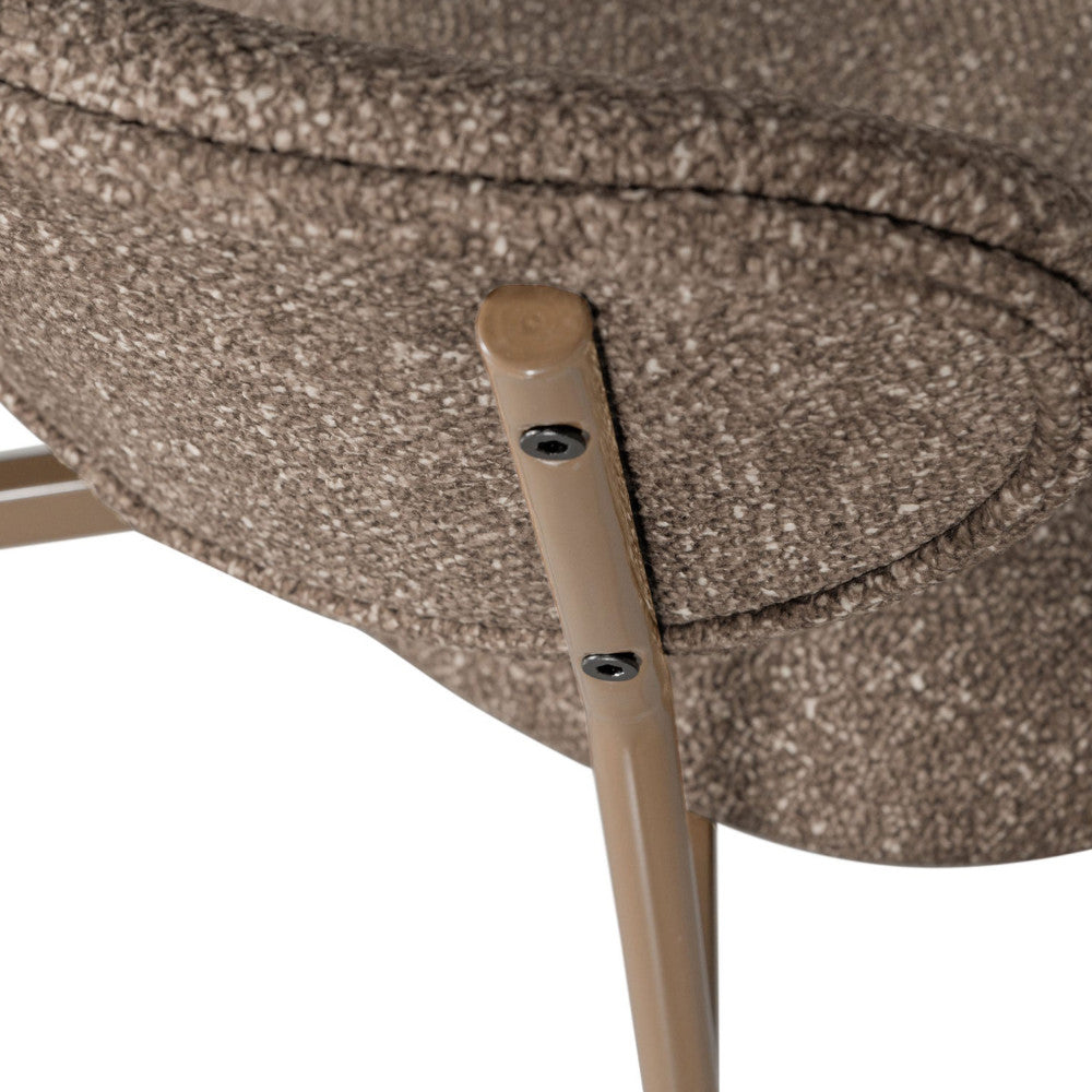 Valor - Set of 2 Chairs - Fabric and Metal - Taupe