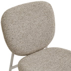 Dalby - Set of 2 Chairs - Fabric, Beige Legs - Mottled Brown