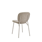 Dalby - Set of 2 Chairs - Fabric, Beige Legs - Mottled Brown