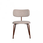 Travis - Set di 2 sedie - Tessuto e metallo - Beige