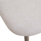 Gaston - Lot De 2 Chaises - Tissu Piètement Effet Bois - Beige