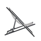 Brisa - Set Di 2 Sdraio A Righe - Alluminio - Grigio scuro