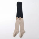 Lot de 2 collants fille : collant marron clair avec cœur sur le genou + collant gris chiné clair. Doux, confortables et disponibles en 12-24 mois, 2-4 ans et 5-8 ans. Un duo pratique et mignon pour le quotidien.