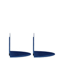 Nuagio - Lot De 2 Étagères Murales Demi-cercle - Métal - Bleu