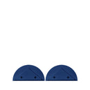 Nuagio - Lot De 2 Étagères Murales Demi-cercle - Métal - Bleu
