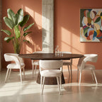 Romy - Lot De 2 Fauteuils De Table - Tissu - Beige Chiné