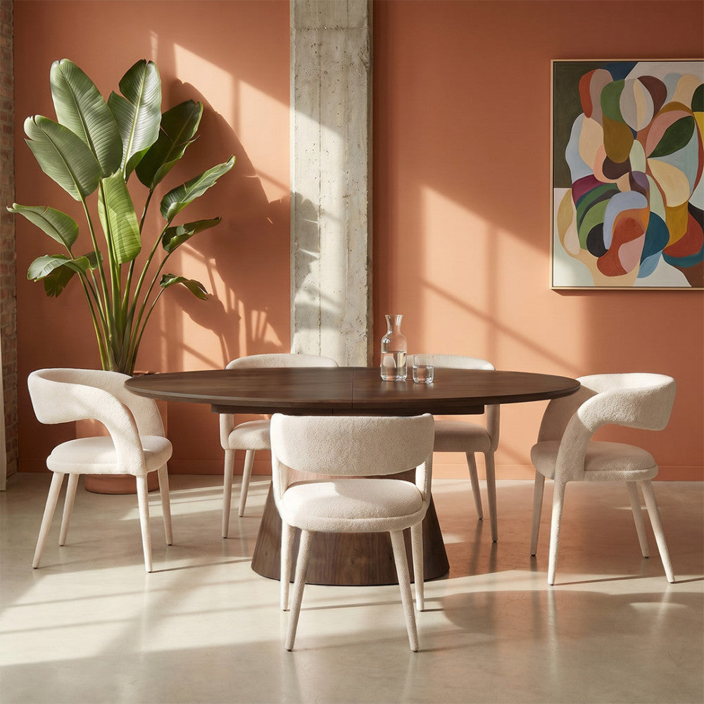 Romy - Lot De 2 Fauteuils De Table - Tissu - Beige Chiné