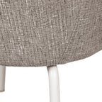 Théodore - Set of 2 Dining Armchairs - Fabric & Metal - Flecked Grey